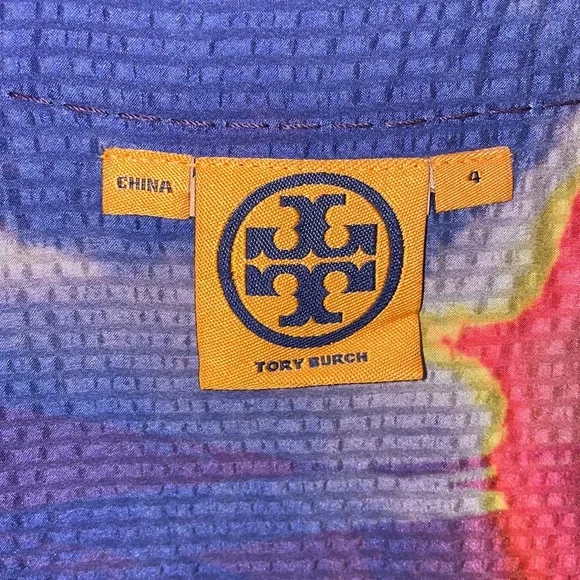 Tory Burch Tunic -Size 4 - 100% Silk - Picture 3 of 3